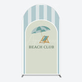 Aperturee - Aperturee Green Stripe Arch Beach Club Party Arch Backdrop